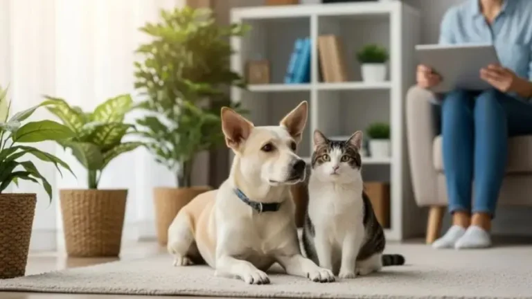 Tutor preparando comida natural para cachorro na cozinha, ingredientes frescos, panela no fogão, ambiente limpo, iluminação natural, movimento real, fotografia realista, alta definição