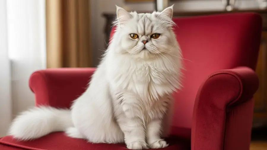 "Furniture with eyes. É assim que descrevem o Persa em inglês — e quem já teve um entende exatamente o que isso significa. 🐱👑" -->