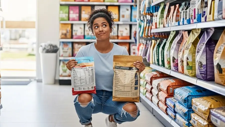 "Eu, literalmente, toda vez que acompanho a Júlia no pet shop. São 47 opções na prateleira e ela pede minha opinião como se eu soubesse. 😅" -->