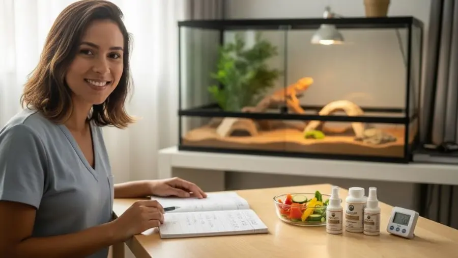 "Em 2020, minha 'rotina de cuidados com pets' era basicamente pânico e improvisação. Levou tempo — e dinheiro — para entender que estrutura salva vida. 📋" -->