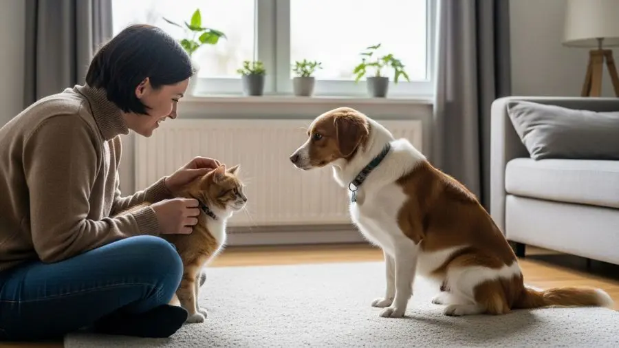 comportamento animal em ambiente doméstico saudável