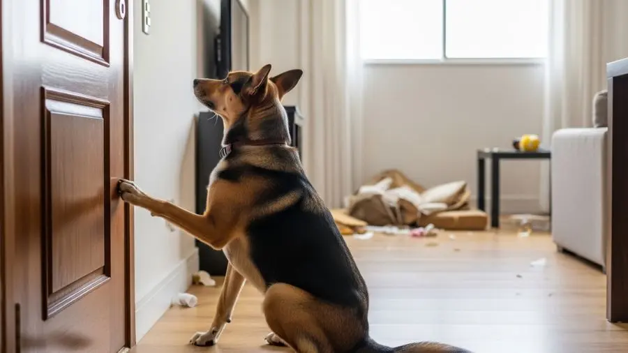 "O Mel, beagle da minha amiga Camila, na câmera de monitoramento que ela instalou depois de receber a terceira reclamação do condomínio sobre latido. Foi assim que ela viu o que estava acontecendo." -->