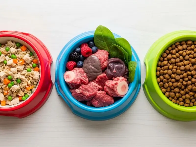 alimentação natural cães — comparativo entre AP, BARF e ração premium