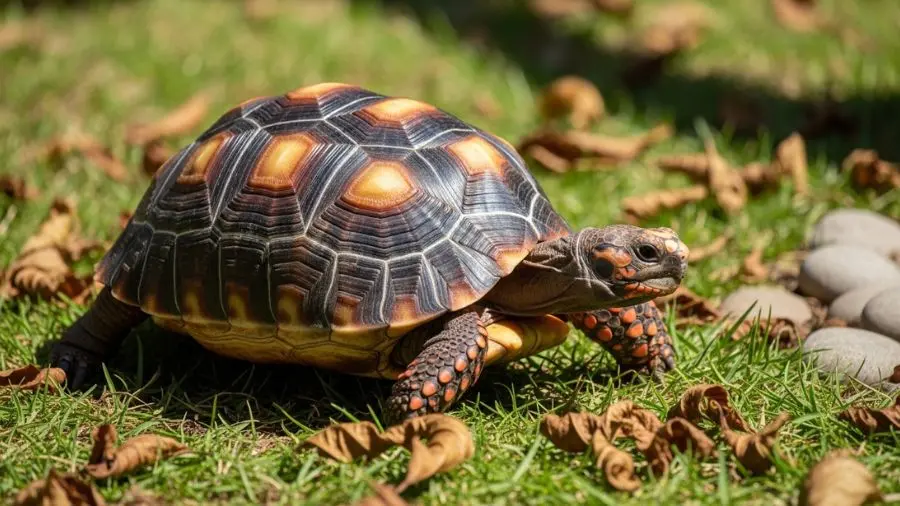 A Jade no recinto externo — sol natural é sempre melhor que lâmpada UVB, quando o clima permite