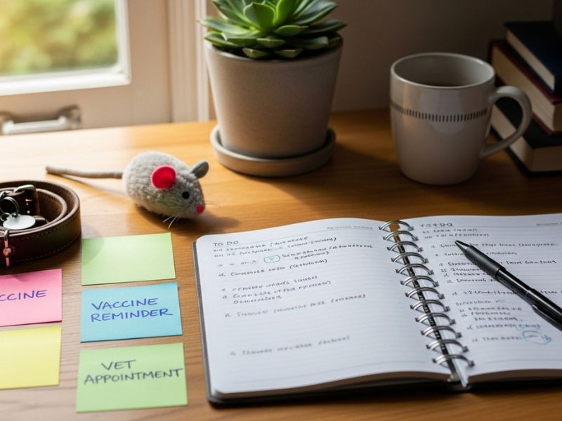 saúde preventiva pets — organização da rotina de cuidados