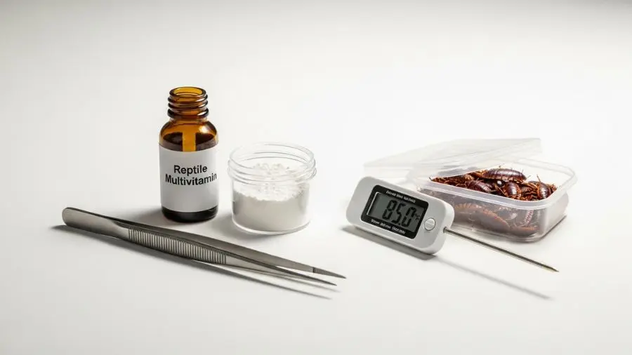 "Suplementos e equipamentos essenciais para o primeiro mês com dragão barbudo bebê"