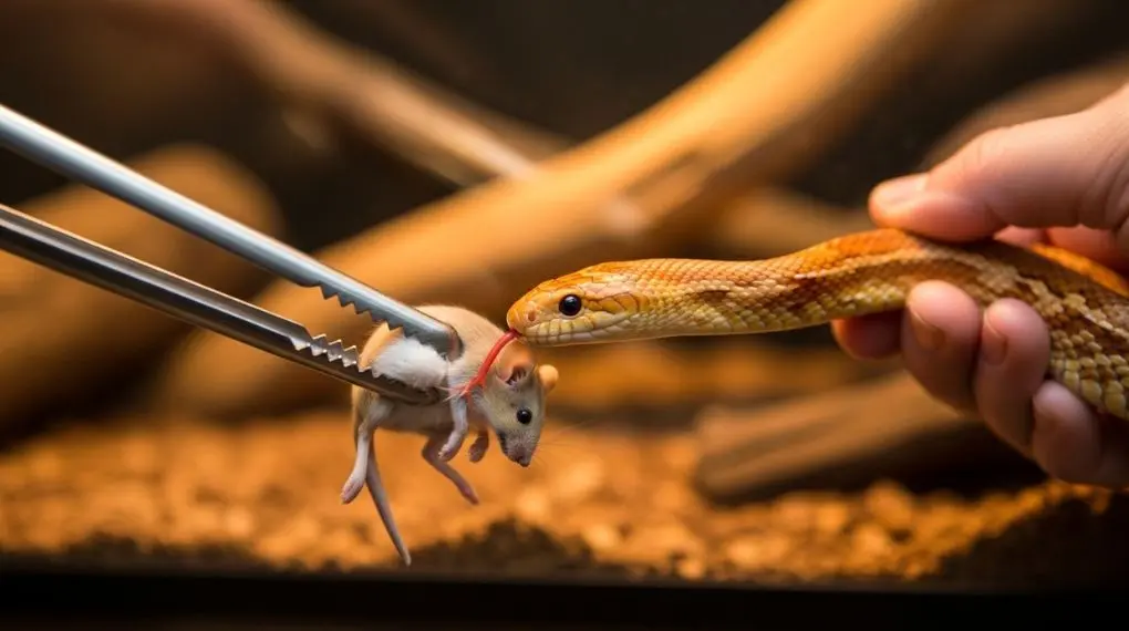 "Pinça longa, presa descongelada, cobra fora do esconderijo. Os três elementos de uma alimentação correta." -->