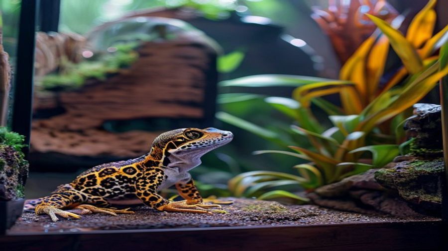 Habitat e Configuração do Terrário para Gecko Leopardo