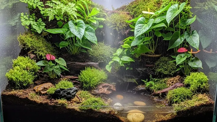  terrário úmido vs seco exemplo de terrário úmido tropical