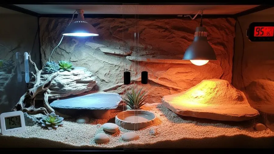 terrário úmido vs seco gradiente térmico em terrário seco 