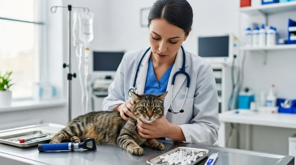 "Panleucpenia mata em dias. O veterinário no segundo dia de sintomas faz diferença entre recuperação e perda." -->