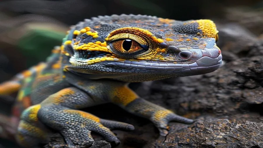 Gecko leopardo amarelo com manchas pretas e olhos grandes — quanto custa ter um leopard gecko no Brasil