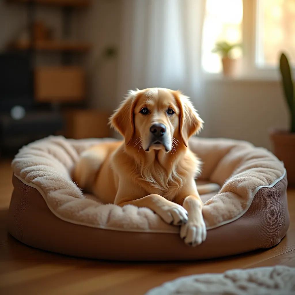 Golden Retriever descansando — companheiro fiel
