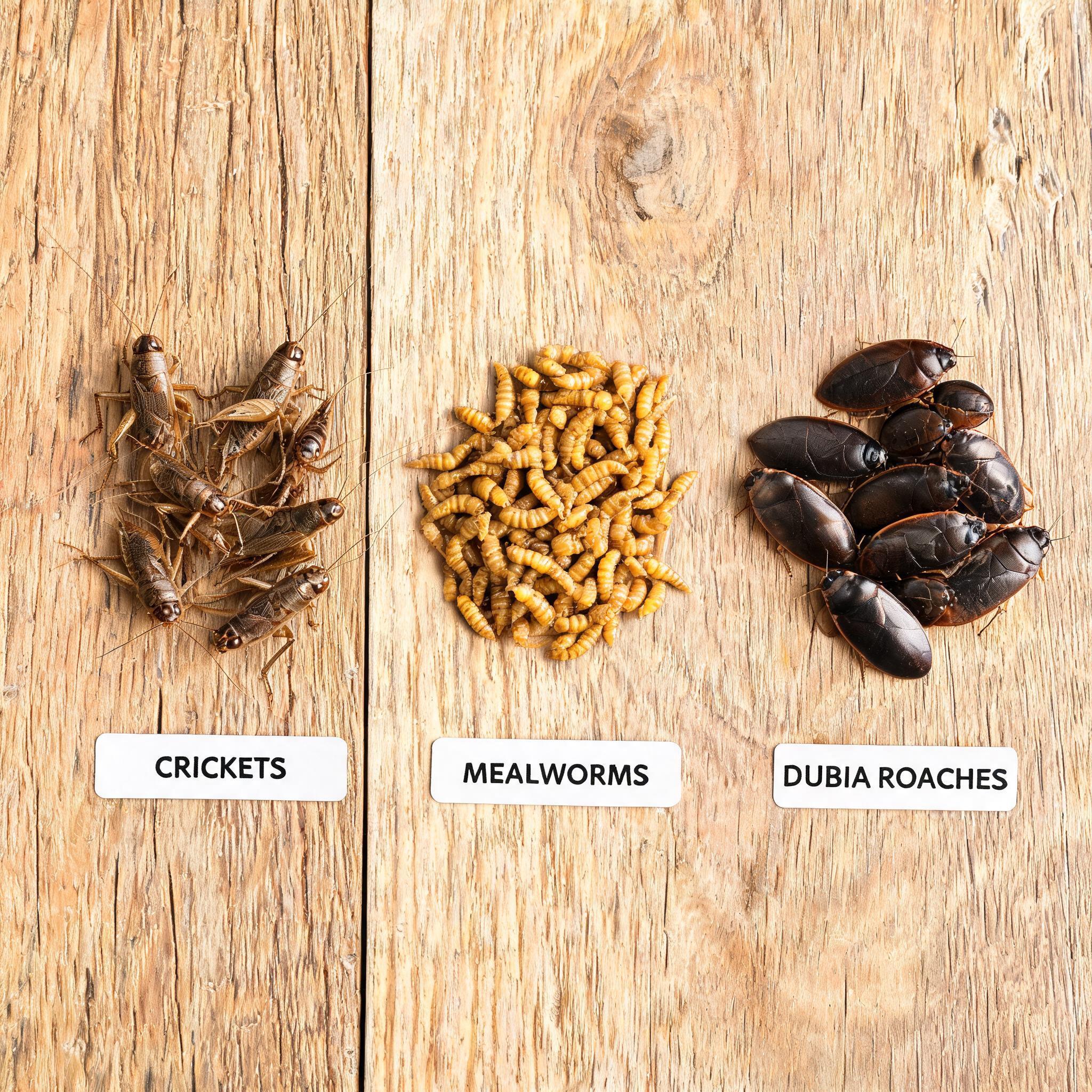 cricket mealworm dubia roach feeder insects reptile food