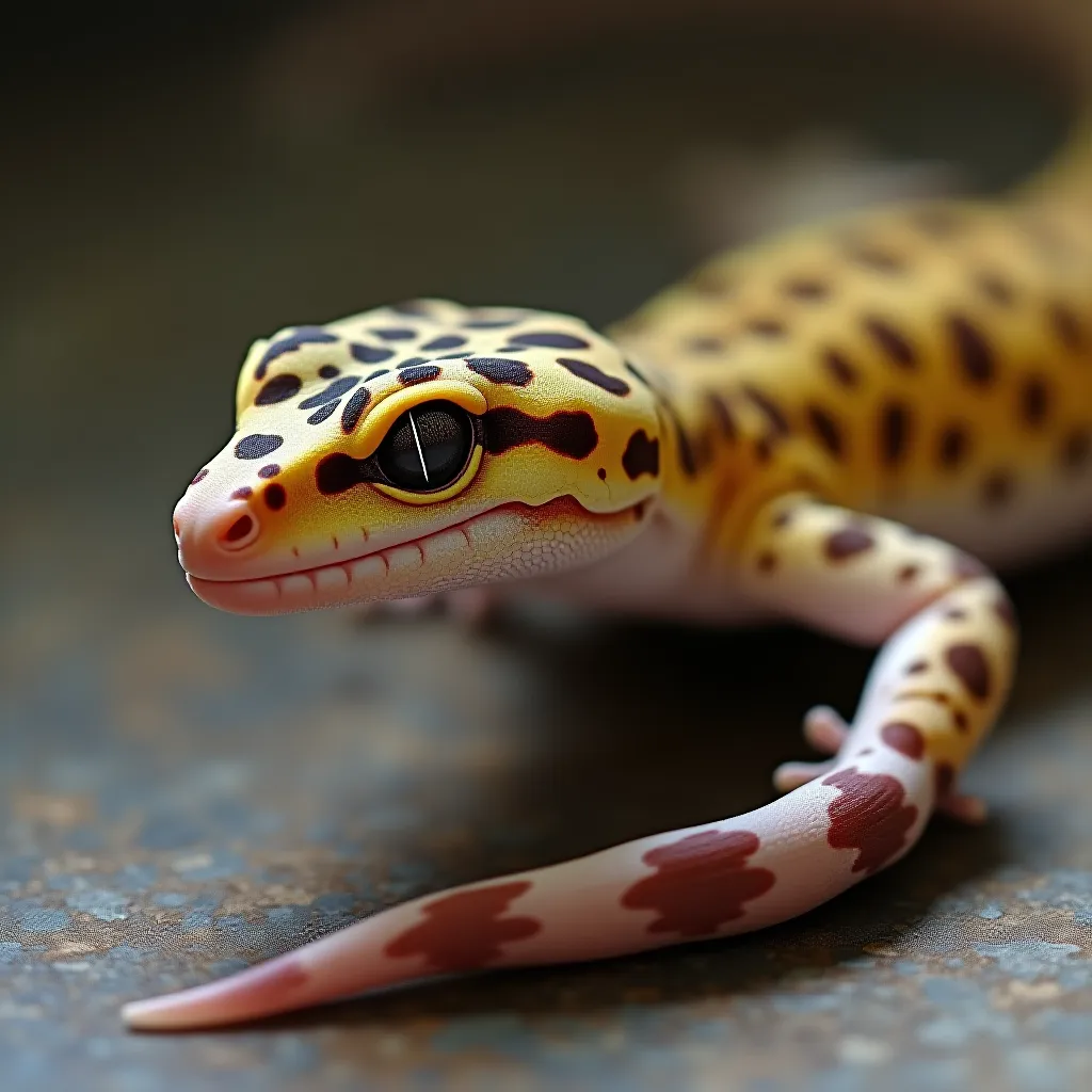 Gecko leopardo doente com letargia e cauda fina — sinais de alerta para tutores