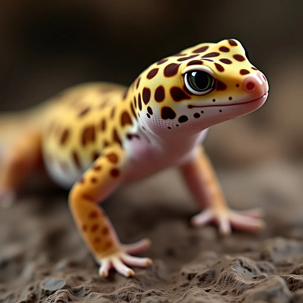 Gecko leopardo com sintomas de MBD — sinais físicos de doença metabólica óssea