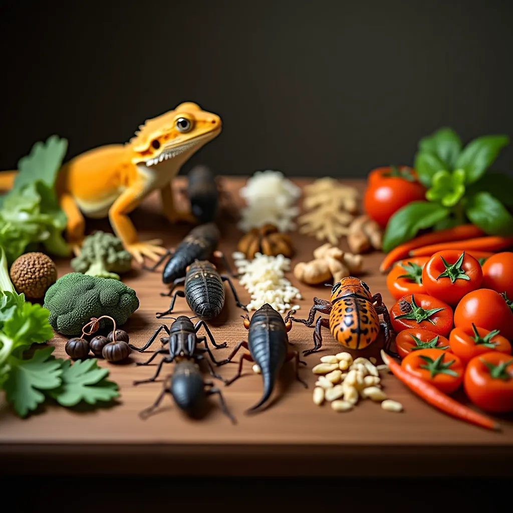 Tabela de vegetais permitidos para dragão barbudo — verde e colorido por frequência