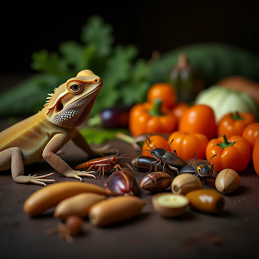 Dragão barbudo saudável com peso ideal — alimentação correcta por idade