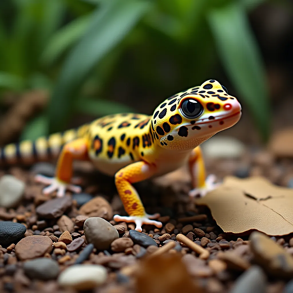 Gecko leopardo saudÃ¡vel
