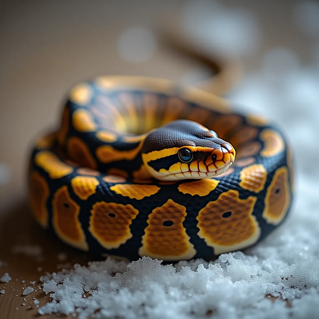 snake temperature gradient basking spot thermometer