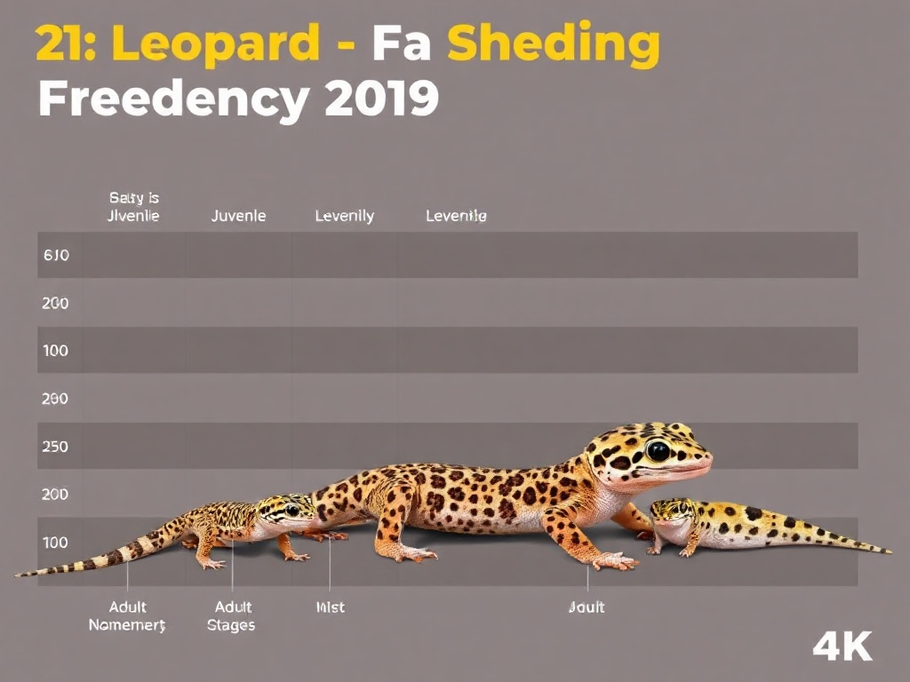 Calendário de mudas do gecko leopardo por faixa etária