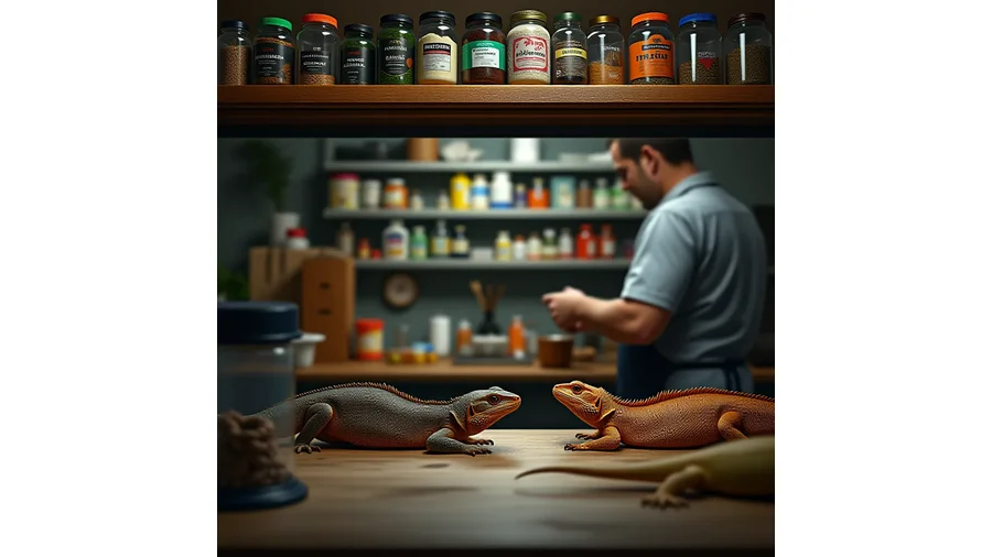Imagem de uma pessoa cuidando de um répteis em quarentena, com atenção e carinho.