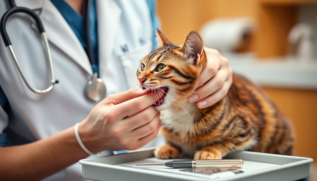 veterinario gato boca