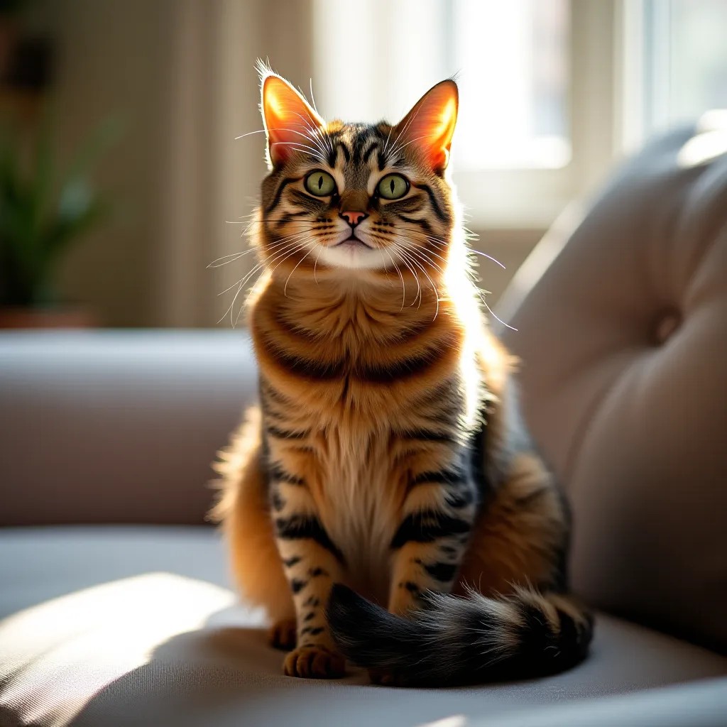 gato saudavel feliz