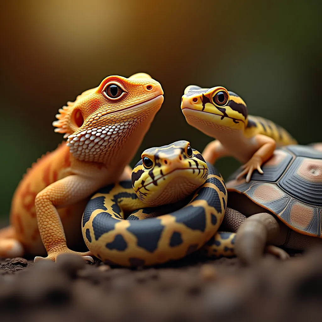 Colecao de repteis exoticos