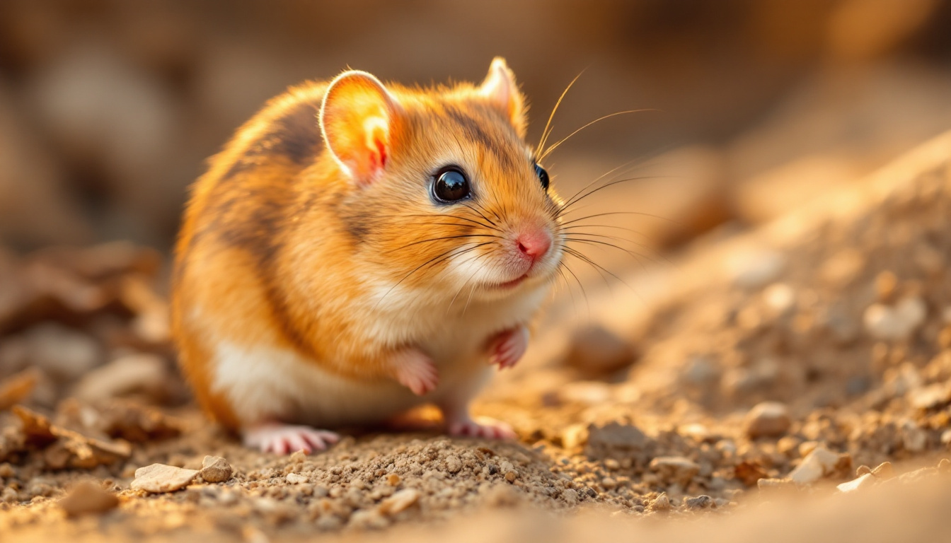 Cuidado veterinário preventivo com gerbil de estimação